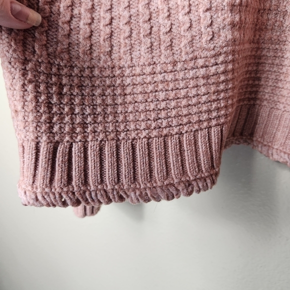 Madewell Vintage Pink Merino Wool Blend Stitchmix Pullover Sweater-Size S - Picture 7 of 11